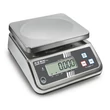 Kép 1/4 - KERN FFN 15K2IPN (15kg/0,002kg) HACCP kompatibilis IP65 rozsdamentes acél digitális asztali mérleg, adapter, akkumulátor