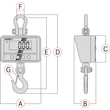 Kép 6/6 - KERN HCD 100K-2 (150kg/0,05kg) digitális ipari függőmérleg, darumérleg