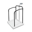 Kép 1/5 - KERN MTA 400K-1M gyógyászati személymérleg kapaszkodóval, BMI, Hold funkcióval, 400 kg/0,1 kg, RS-232, hitelesíthető