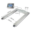 Kép 3/5 - KERN UFN 600K200IPM (600kg/0,2kg) IP67 1190x840x90mm mobil rozsdamentes acél raklapmérleg 3évG