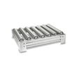 Kép 1/7 - KERN YRO-02 könnyű görgős szállítószalag 500×400 mm-es platform mérlegekhez, alumínium váz és galvanizált görgők