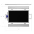 Kép 3/8 - Cartesy BFX-100-LCD-F mobil kerék/teherautó mérleg 10000 kg, 2 kg-os osztás, vezeték nélküli és vezetékes összeköttetés