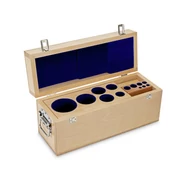 KERN fa doboz 1 mg - 10 kg E1-E2-F1 hengeres kalibráló súlykészlethez 313-090-100