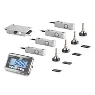 Sauter (KERN) CW 1500RKFN mérleg kit, 1500 kg, IP68 mérőcellák, IP65 rozsdamentes acél kijelző