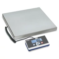 KERN EOB 150K50L (150kg/0,05kg) 550x550 mm rozsdamentes acél platform- csomagmérleg darabszámláló, kisállatmérő funkcióval 2évG