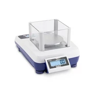 KERN EWJ 600-1M (600g/0,1g) kettő kijelzős digitális precíziós asztali mérleg, automata belső kalibrálás, sok funkció, hitelesíthető