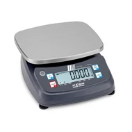 KERN FPE 15K-3M (15kg/0,005kg) digitális asztali mérleg ellenőrző mérés, darabszámlálás, adapter, hitelesíthető