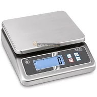 KERN FOB 7K-4NL (7500g/0,5g) rozsdamentes, IP67, HACCP kompatibilis digitális asztali mérleg