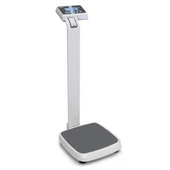 KERN MPE 200K-1HEM gyógyászati személymérleg BMI, Hold, anya-gyermek mérés funkcióval, 90-205 cm-es magasságmérő állvánnyal, 250 kg/0,1 kg, RS-232, hitelesíthető