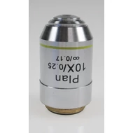 KERN OBB-A1243 infinity planakromatikus 10 x / 0,25 W.D. (4,64 mm) mikroszkóp objektív lencse az OBN-158 és 159 mikroszkóphoz