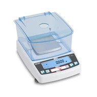 KERN PBS 600-3 (620g/0,001g) robusztus rezgővillás mérőcellás digitális precíziós alumínium házas asztali mérleg, RS232, ütésálló, sok mértékegység