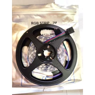RGB LED szalag, DC12V, 14,4W, nagy fényerő, 2 méter, két csatlakozóval