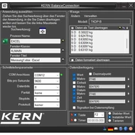 Balance Connection Pro program KERN mérlegekhez - Win, Excel, SAP, SQL, http kapcsolatokkal