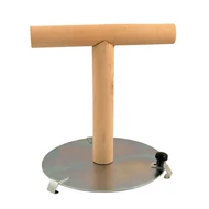 Madár állvány mérlegekre, 130 mm átmérőjű fém talppal, két tartóval