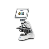 KERN OBT 231 tablet kamerás biológiai mikroszkóp 4x/10x/40x/100x nagyítás, állítható asztal, állítható fényerejű 1 W-os LED alsó megvilágítás, monokuláris