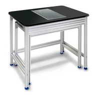 KERN YPS-03 antivibrációs mérlegasztal, mérőasztal gránitlappal 800×600×785 mm, alumínium, 46 kg
