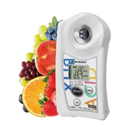 ATAGO PAL-BX|ACID F5 Master Kit multi gyümölcs digitális refraktométer Brix érték (0-90％), savtartalom (0,1-8,8％) és arányuk mérésére, 100 mérés rögzítése, NFC adatátvitel