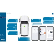 Cartesy SUB-2020 vevőegység és inno!weight® iOS, Android, PC szoftver 433 MHz és bluetooth összeköttetés, sok funkció