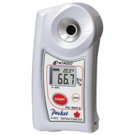 ATAGO PAL-MAPLE digitális refraktométer juhar Brix érték (0,0-85％, 0,1%) mérésére, 100 mérés rögzítése, NFC adatátvitel