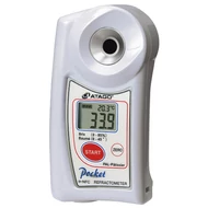 ATAGO Pâtissier digitális refraktométer Brix (0,0 - 85,0 %, 0,1%) és (Baumé, 0,0-45°, 1°) mérésére, 100 mérés rögzítése, NFC adatátvitel