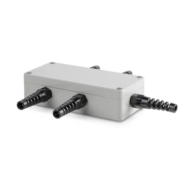 Sauter (KERN) CJ P4 csatlakozódoboz (junction box), 4 csatorna, IP65, alumínium, 4 és 6 vezetékes cellákhoz, 135×65×38 mm