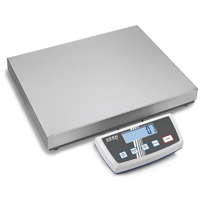 KERN DE 150K20DL (60kg/150kg/0,02kg/0,05kg) 522x403mm platform- csomagmérleg kisállatmérő, darabszámláló, százaléksz. 2évG