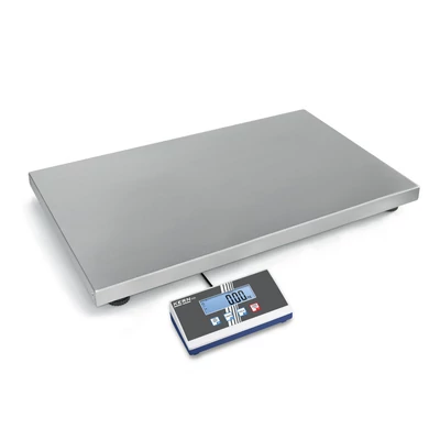 KERN EOB 300K100XL (300kg/0,1kg) 950x500 mm rozsdamentes acél platform- csomagmérleg darabszámláló, kisállatmérő funkcióval 2évG