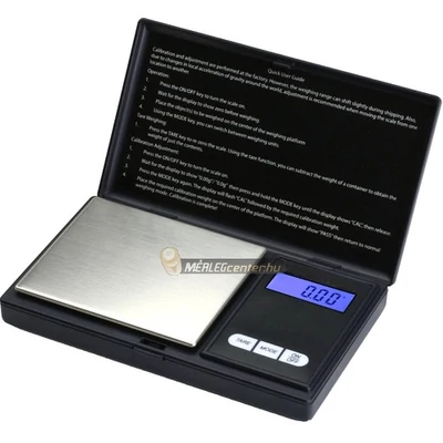 ES-500AX (500g/0,01g) digitális precíziós zsebmérleg, gramm mérleg, ékszermérleg