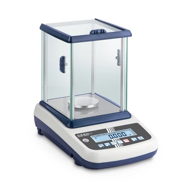 KERN EWJ 300-3H (300g/0,001g) digitális precíziós asztali mérleg, automata belső kalibrálás, RS232, USB, sok funkció, sok mértékegység