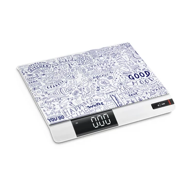 KERN FGE 10K-3 (15 kg/1g) nagy kapacitású és nagy méretű (272×205 mm) konyhai mérleg g, oz, ml, lb:oz mértékegységekkel