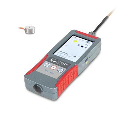 Sauter (KERN) FS 2-20KOY1 20 kN, 4N prémium két csatornás digitális erőmérő külső cellás, USB, érintőképernyő, 16 GB memória, sok funkció 3évG