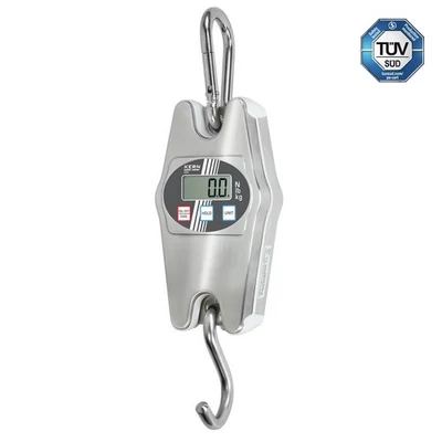 KERN HCN 50K100IP (50kg/0,1kg) rozsdamentes acél házas, IP65-ös digitális függőmérleg, darumérleg