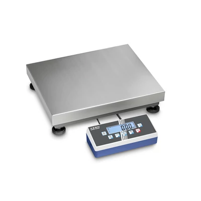 KERN IOC 10K-3LM (6/15kg/0,002/0,005kg) 400x300mm robusztus, IP65, RS-232, Ipar 4.0, rozsdamentes acél platformmérleg sok funkcióval, opcionális akkumulátor, hitelesíthető