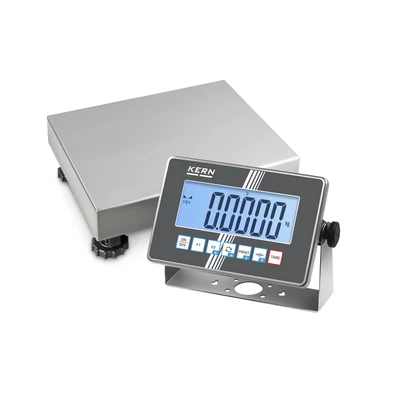 KERN IXC 10K-4 (15kg-0,0005kg) 300x240 mm IoT Line, Ipar 4.0 IP65/IP68 robusztus rozsdamentes acél digitális platform mérleg sok funkcióval