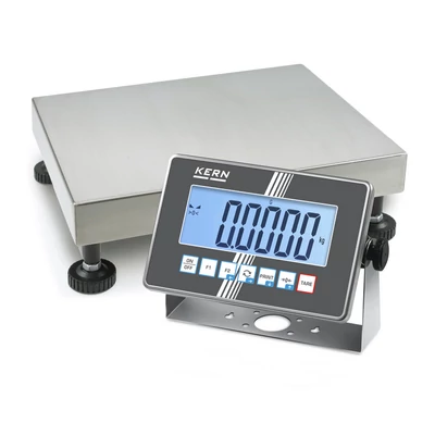 KERN IXC 10K-4L (15kg-0,0005kg) 400x300 mm IoT Line, Ipar 4.0 IP65/IP68 robusztus rozsdamentes acél digitális platform mérleg sok funkcióval