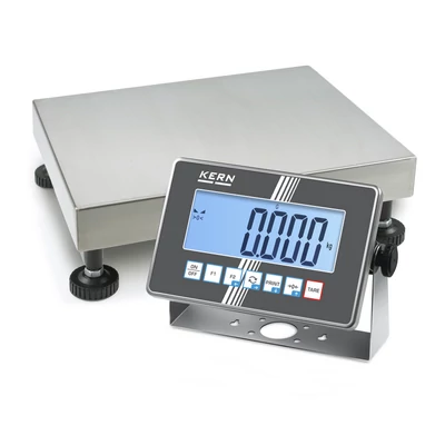 KERN IXC 30K-3 (30kg-0,001kg) 400x300 mm IoT Line, Ipar 4.0 IP65/IP68 robusztus rozsdamentes acél digitális platform mérleg sok funkcióval