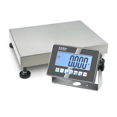 KERN IXC 30K-3L (30kg-0,001kg) 500x400 mm IoT Line, Ipar 4.0 IP65/IP68 robusztus rozsdamentes acél digitális platform mérleg sok funkcióval
