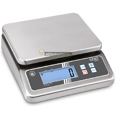 KERN FOB 30K-3NL (30kg/5g) rozsdamentes, IP67, HACCP kompatibilis digitális asztali mérleg