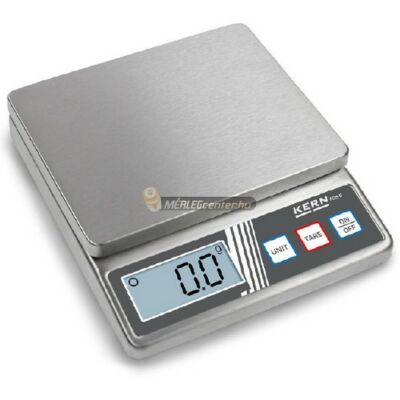 KERN FOB-S 5K1S (5kg/1g) rozsdamentes, digitális asztali mérleg - 3 év garancia