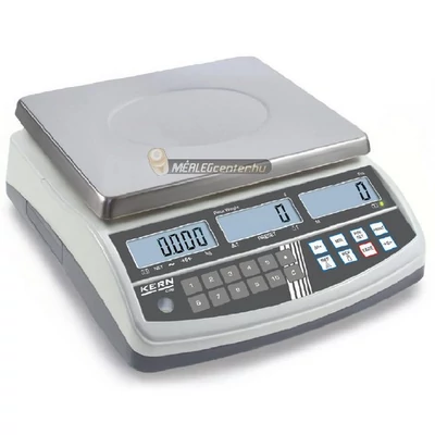 KERN CPB 6K0.1N (6kg/0,0001kg) darabszámláló digitális asztali mérleg, RS232 port, opcionális akkumulátor