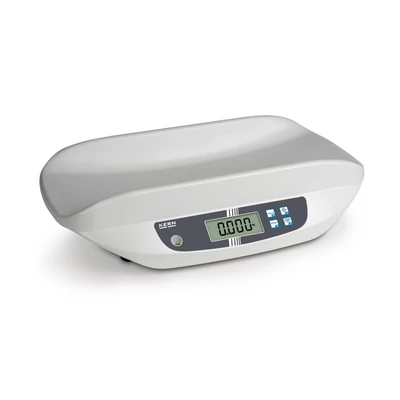 KERN MBA 10K-3M gyógyászati IoT Line bébimérleg sok funkcióval, 15 kg-os méréshatár, 0,005 kg-osztás, hitelesíthető, opcionális Wifi