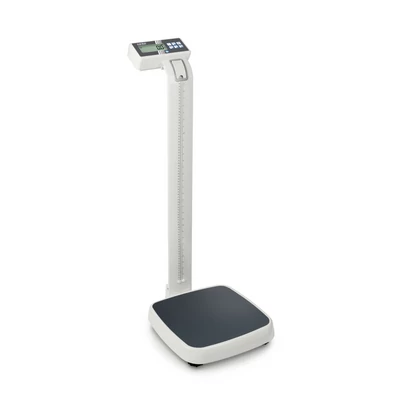 KERN MPN 200K-1HM gyógyászati IoT Line személymérleg 90-205 cm-es magasságmérő állvánnyal, BMI, Hold, anya-gyermek mérés funkcióval, wifi, 250 kg/0,1 kg hitelesíthető
