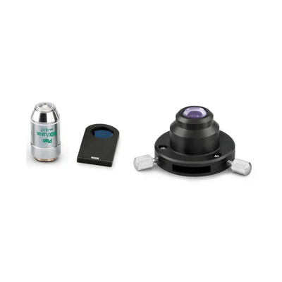 KERN OBB-A1213 fázis kontraszt készlet: PH kondenzor, 100x PH betét, ∞ Plan 100×/1,25 (oil) 0,17 mm objektív OBL mikroszkópokhoz