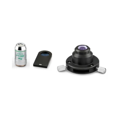 KERN OBB-A1217 fázis kontraszt készlet: PH kondenzor, 20x PH betét, ∞ Plan 20×/0,40 0,17 mm objektív OBL mikroszkópokhoz