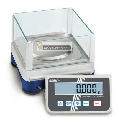 KERN PCD 300-3 (350g/0,001g) precíziós asztali mérleg különálló kijelzővel - 3 év garancia