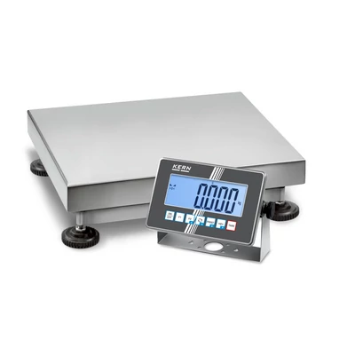 KERN SXC 10K-3L (15kg-0,001kg) 400×300 mm IoT Line, Ipar 4.0 IP68/IP69K teljesen rozsdamentes acél digitális platform mérleg a legextrémebb igénybevételre