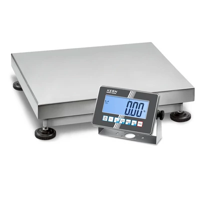 KERN SXC 300K-2 (300kg-0,02kg) 650×500 mm IoT Line, Ipar 4.0 IP68/IP69K teljesen rozsdamentes acél digitális platform mérleg a legextrémebb igénybevételre