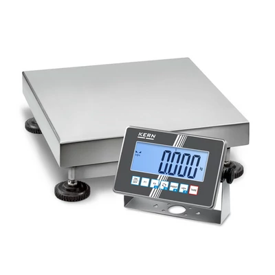 KERN SXC 60K-3 (60kg-0,005kg) 400×300 mm IoT Line, Ipar 4.0 IP68/IP69K teljesen rozsdamentes acél digitális platform mérleg a legextrémebb igénybevételre