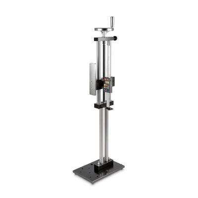Sauter (KERN) TVL-XLS tesztelő, vizsgálati állvány erőmérőkhöz, manuális, járathossz 230 mm, 500 N, hosszúságmérővel