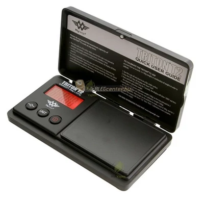 My Weigh TRITON T2 400g/0,01g digitális precíziós zsebmérleg, gramm mérleg, ékszermérleg - 2 év garancia